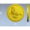 Scorpio medallion 3D model (STL) for CNC routing