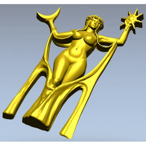 Богиня Света и Луны - 3D модель STL для ЧПУ