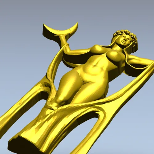 Богиня Света и Луны - 3D модель STL для ЧПУ
