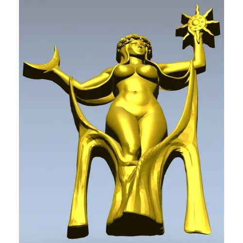 Богиня Света и Луны - 3D модель STL для ЧПУ