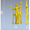 Богиня Света и Луны - 3D модель STL для ЧПУ
