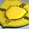 Геральдический декоративный щит - 3D модель STL для ЧПУ
