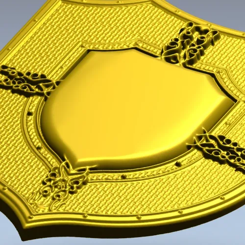 Геральдический декоративный щит - 3D модель STL для ЧПУ