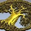 Древо Жизни - кельтское панно STL для ЧПУ