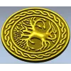 Celtic Tree of Life round medallion STL for CNC