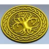 Celtic Tree of Life round medallion STL for CNC