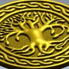 Celtic Tree of Life round medallion STL for CNC