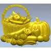 Корзина с овощами - 3D модель STL для ЧПУ фрезера