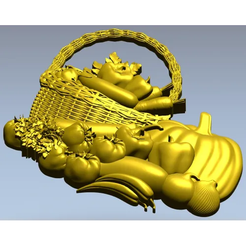 Корзина с овощами - 3D модель STL для ЧПУ фрезера