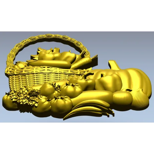 Корзина с овощами - 3D модель STL для ЧПУ фрезера