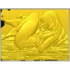 Барельеф "Расслабленная нимфа" - 3D модель STL для ЧПУ