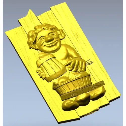 Банный балагур - 3D модель STL для ЧПУ (панно)