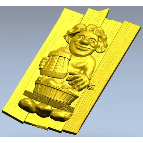 Банный балагур - 3D модель STL для ЧПУ (панно)
