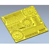 Этническая панель "Солнечные медальоны" - 3D модель STL для ЧПУ