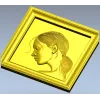 Рельефный портрет в профиль - STL панно для ЧПУ