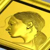 Рельефный портрет в профиль - STL панно для ЧПУ