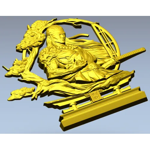 Воин Сакуры - 3D модель STL для ЧПУ