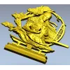 Воин Сакуры - 3D модель STL для ЧПУ