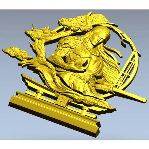 Воин Сакуры - 3D модель STL для ЧПУ
