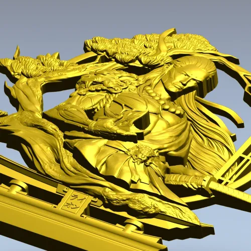 Воин Сакуры - 3D модель STL для ЧПУ