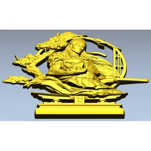 Воин Сакуры - 3D модель STL для ЧПУ
