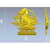 Воин Сакуры - 3D модель STL для ЧПУ