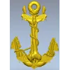 Sea Anchor with Moth - high-relief STL 3D model for CNC