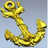 Sea Anchor with Moth - high-relief STL 3D model for CNC