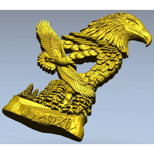 STL модель Орел-страж - рельеф для ЧПУ, 3D модель stl