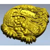 Ёжик в корзинке - 3D модель STL для ЧПУ, рельефный декоративный панно