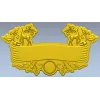 Ornate Deer Banner - STL 3D Model for CNC
