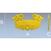 Ornate Deer Banner - STL 3D Model for CNC