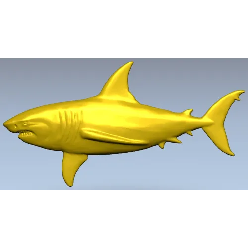 Белая акула - 3D модель STL для ЧПУ