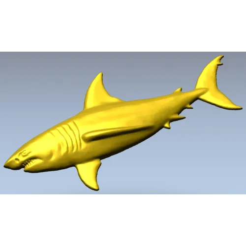 Белая акула - 3D модель STL для ЧПУ