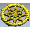 Солнечный Алатырь - круглая розетка STL для ЧПУ