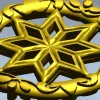 Солнечный Алатырь - круглая розетка STL для ЧПУ