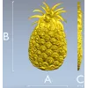Pineapple Blossom Relief - STL 3D model for CNC milling
