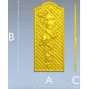 Ангел с лирой - рельефная панель STL для ЧПУ