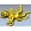Ангел с лирой - 3D модель STL для ЧПУ