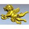 Ангел с лирой - 3D модель STL для ЧПУ