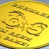 Медаль "Внимание - мы бдим за вами!" в формате STL для ЧПУ