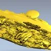 Барельеф саванна - 3D модель STL для ЧПУ