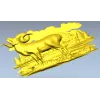Mountain Ram relief STL for CNC milling