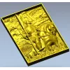 Batyr relief panel STL for CNC carving