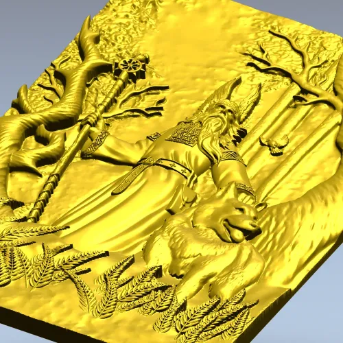 Belbog Relief Panel - high-relief STL 3D model for CNC