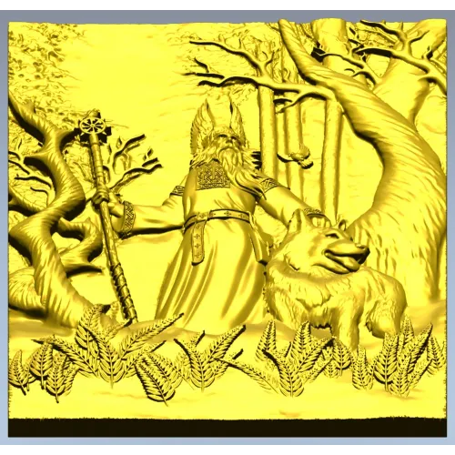Belbog Relief Panel - high-relief STL 3D model for CNC