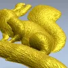 Белка на ветке - 3D модель STL для ЧПУ