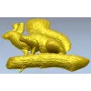Белка на ветке - 3D модель STL для ЧПУ