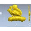 Белка на ветке - 3D модель STL для ЧПУ