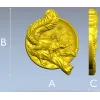Squirrel Medallion STL - high-relief 3D model for CNC